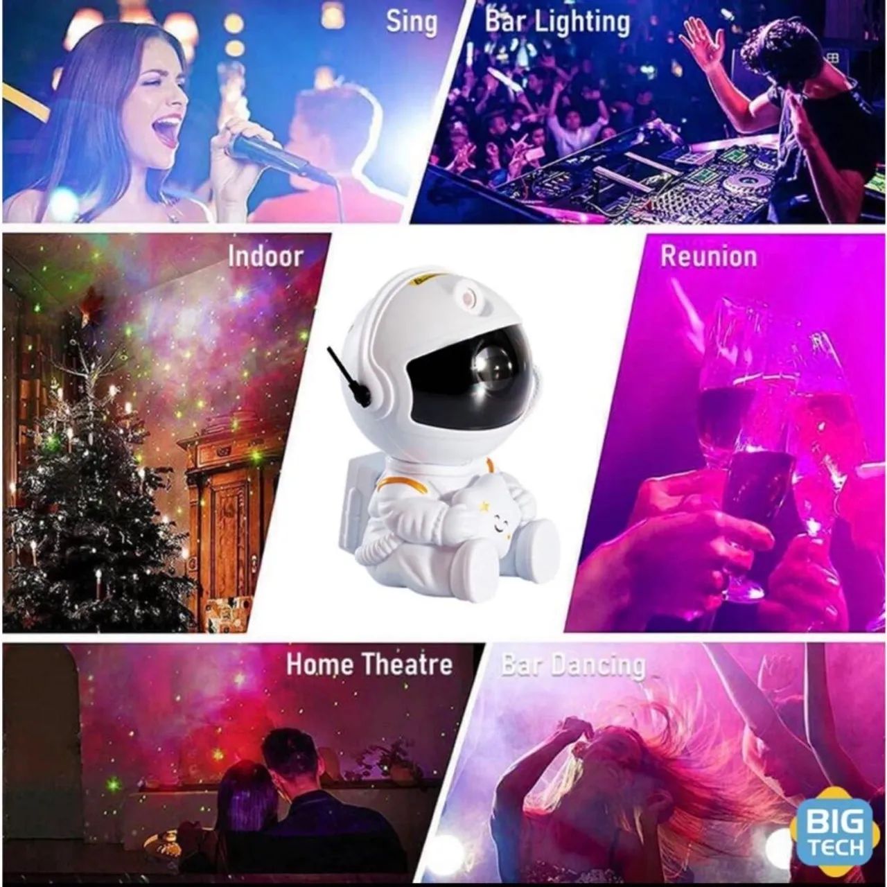 Projetor robô astronauta galáxias  - Foto 3