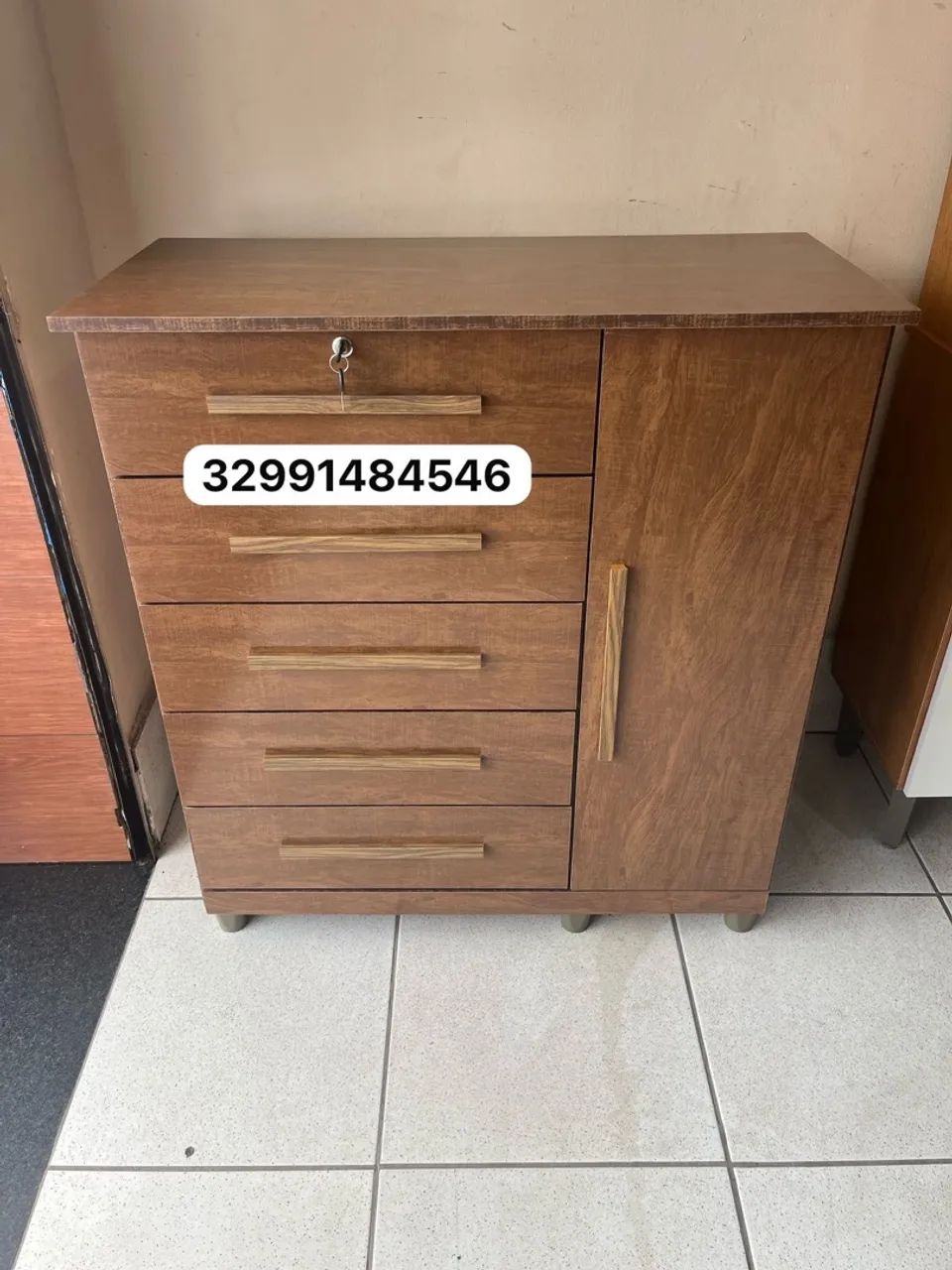 Cômoda de 5 Gavetas Preço de Fábrica 