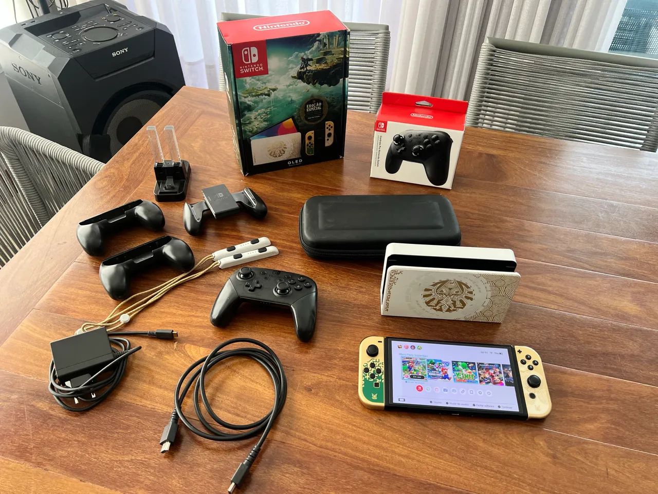 Nintendo switch completo destravado zero na caixa - Consoles de