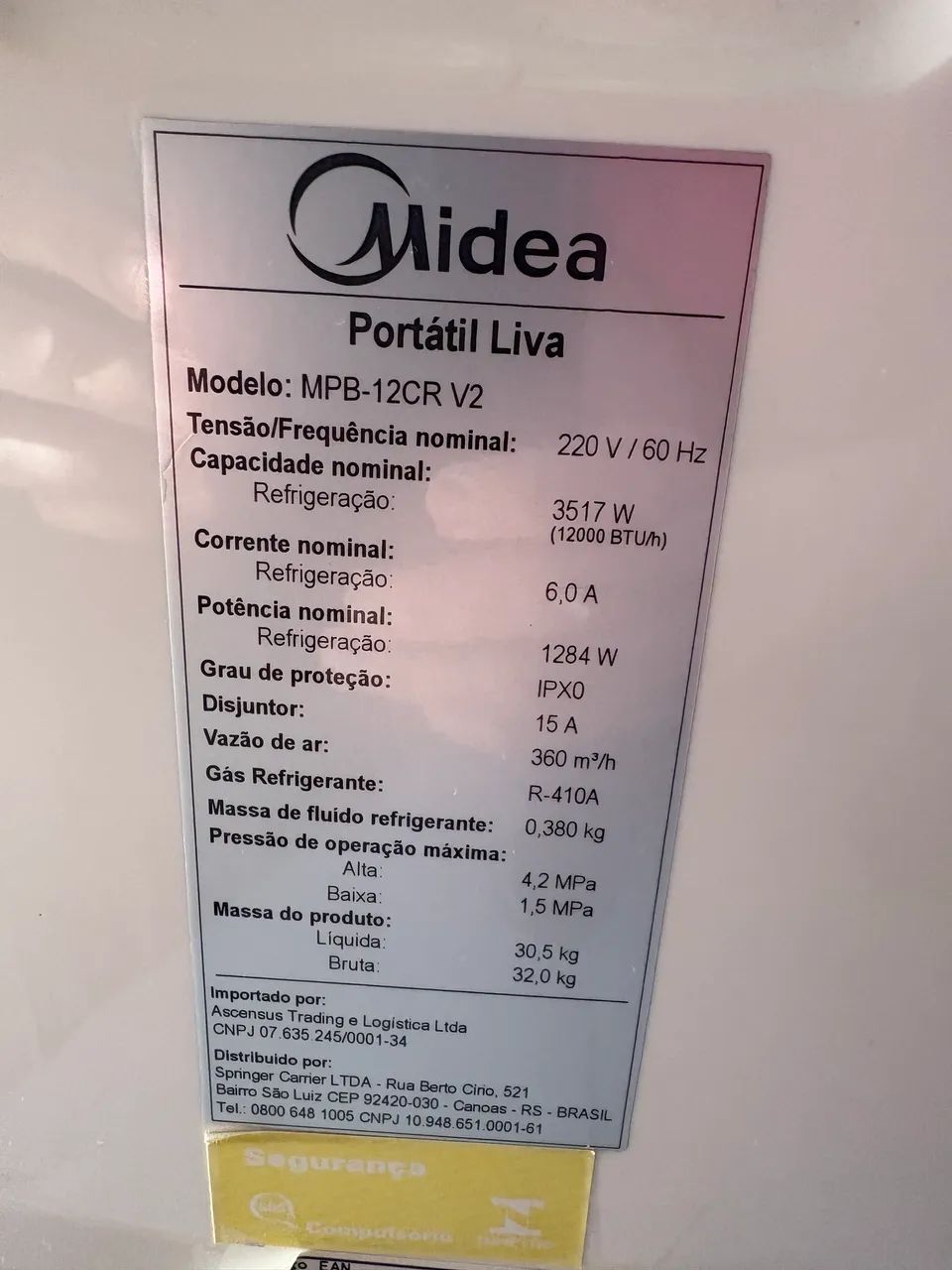 Ar condicionado portátil 12.000 Btus - Foto 5