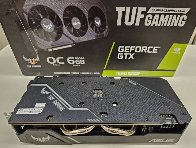Placa de Vídeo Asus GTX 1660 Super 6GB TUF Gaming Triple Fan LED - Foto 6