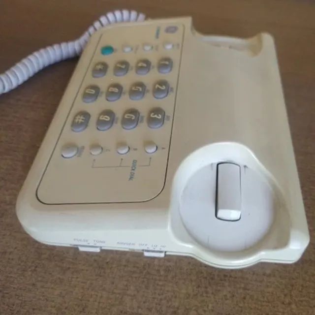 Telefone com Fio GE 2-9230A Memória 12 Números Antigo Retrô Vintage Funcionando - Foto 2