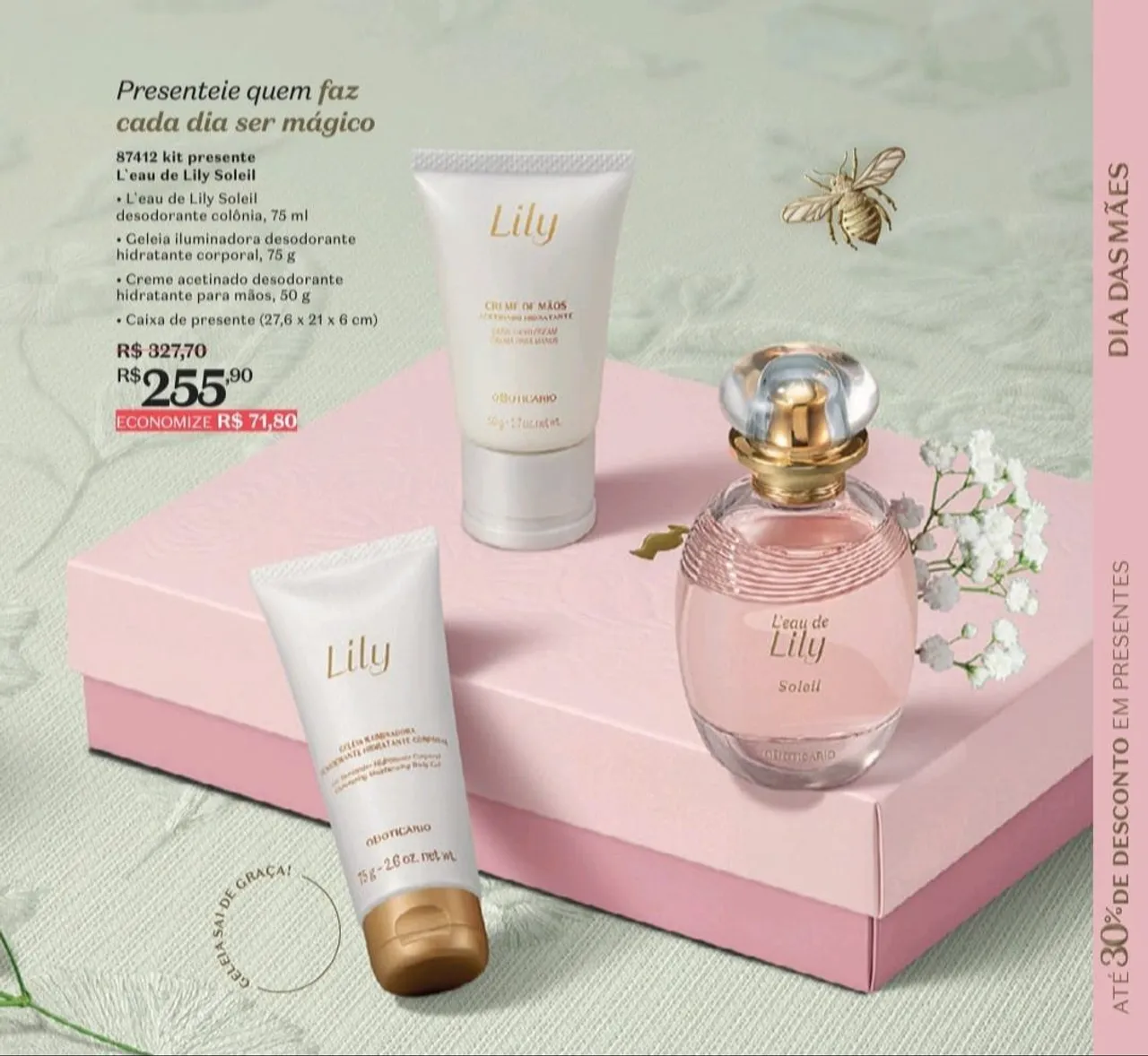 Kit L'eau de Lily Soleil - Presente Perfumado