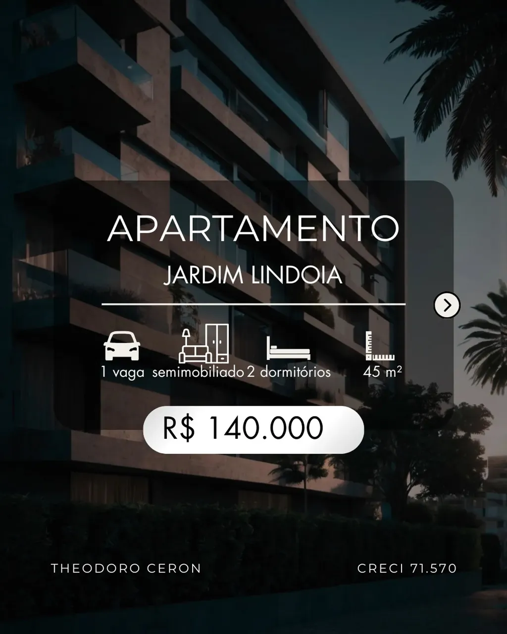 Oportunidade: Apartamento 45m² Semimobiliado, Jardim Lindoia - Pelotas/RS