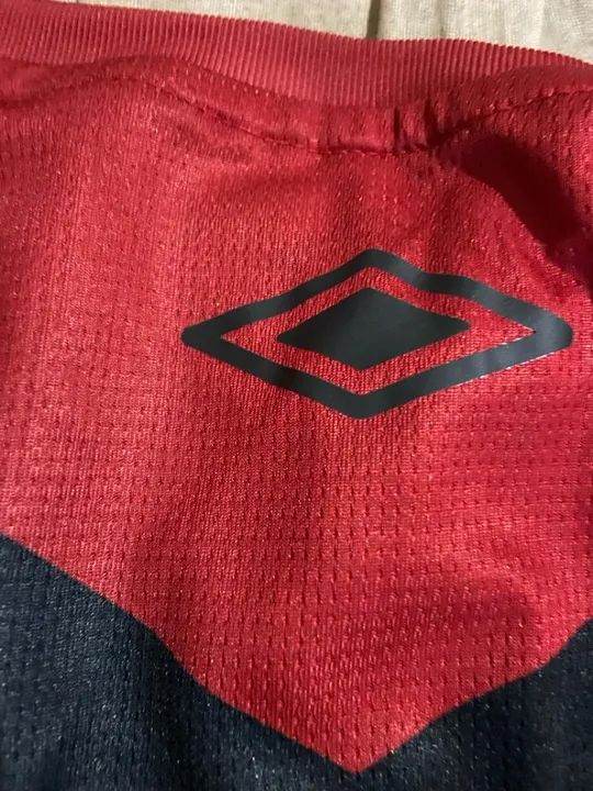 Camisa vermelha do Sport Recife, tamanho G, usada - Foto 5
