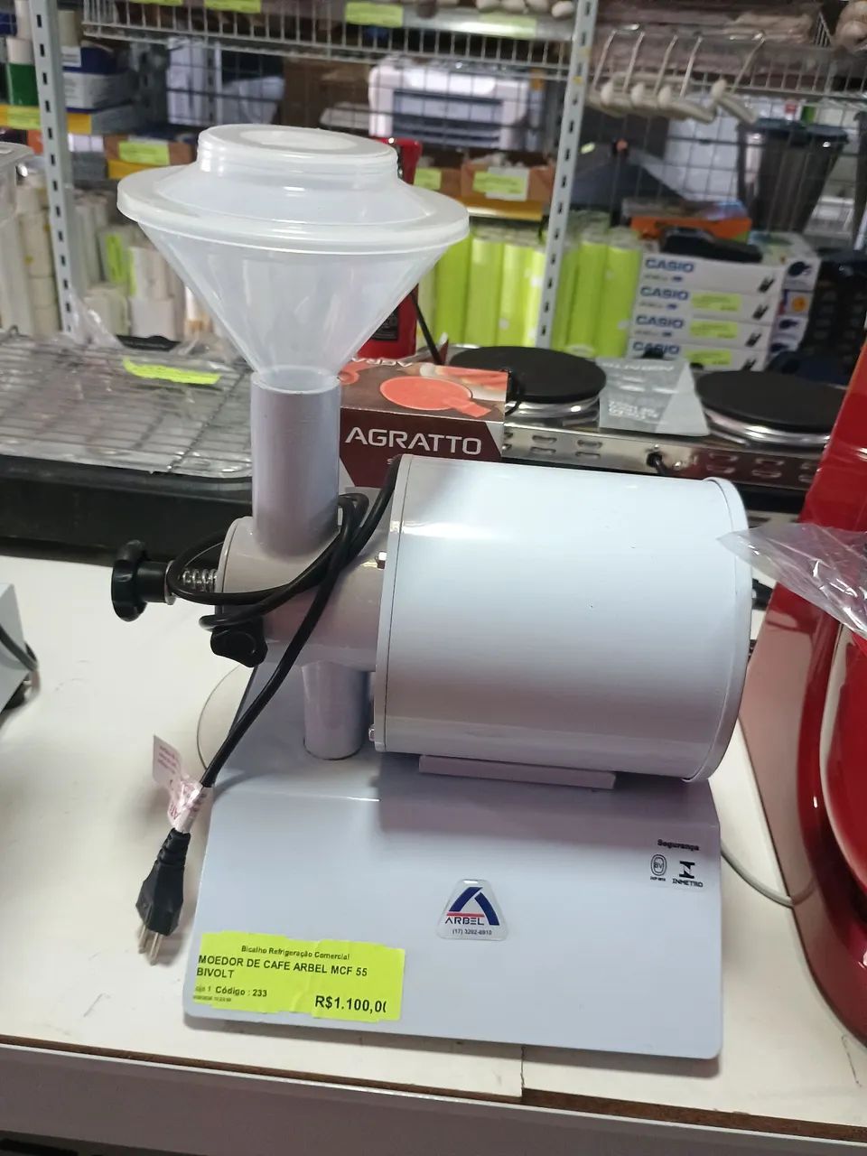 Moedor de Café Comercial Arbel MCF 55 Bivolt - Novo 