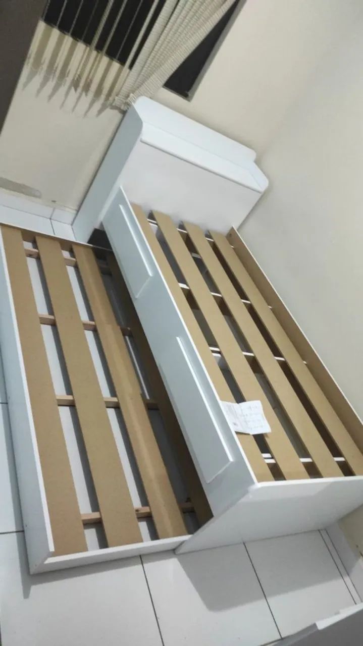 Cama box com auxiliar toda mdf