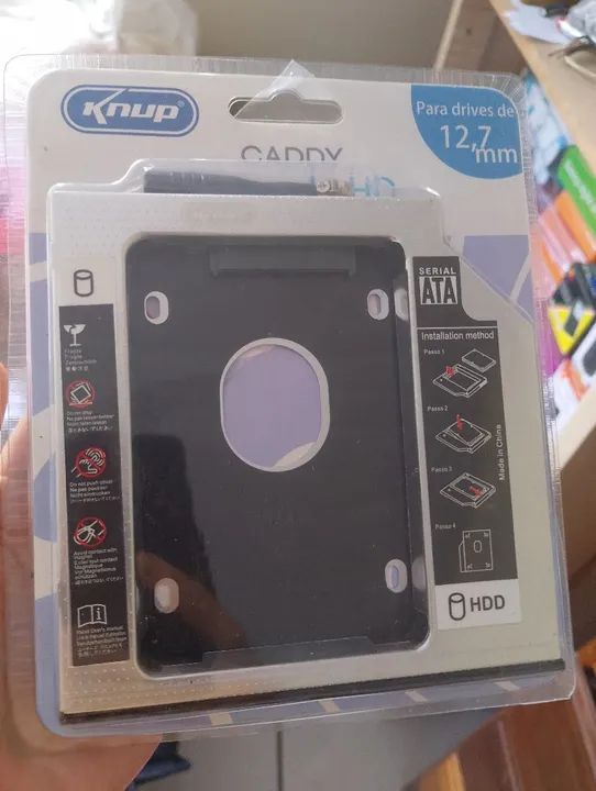 Gabinete para HD SATA 12.7mm - Knup