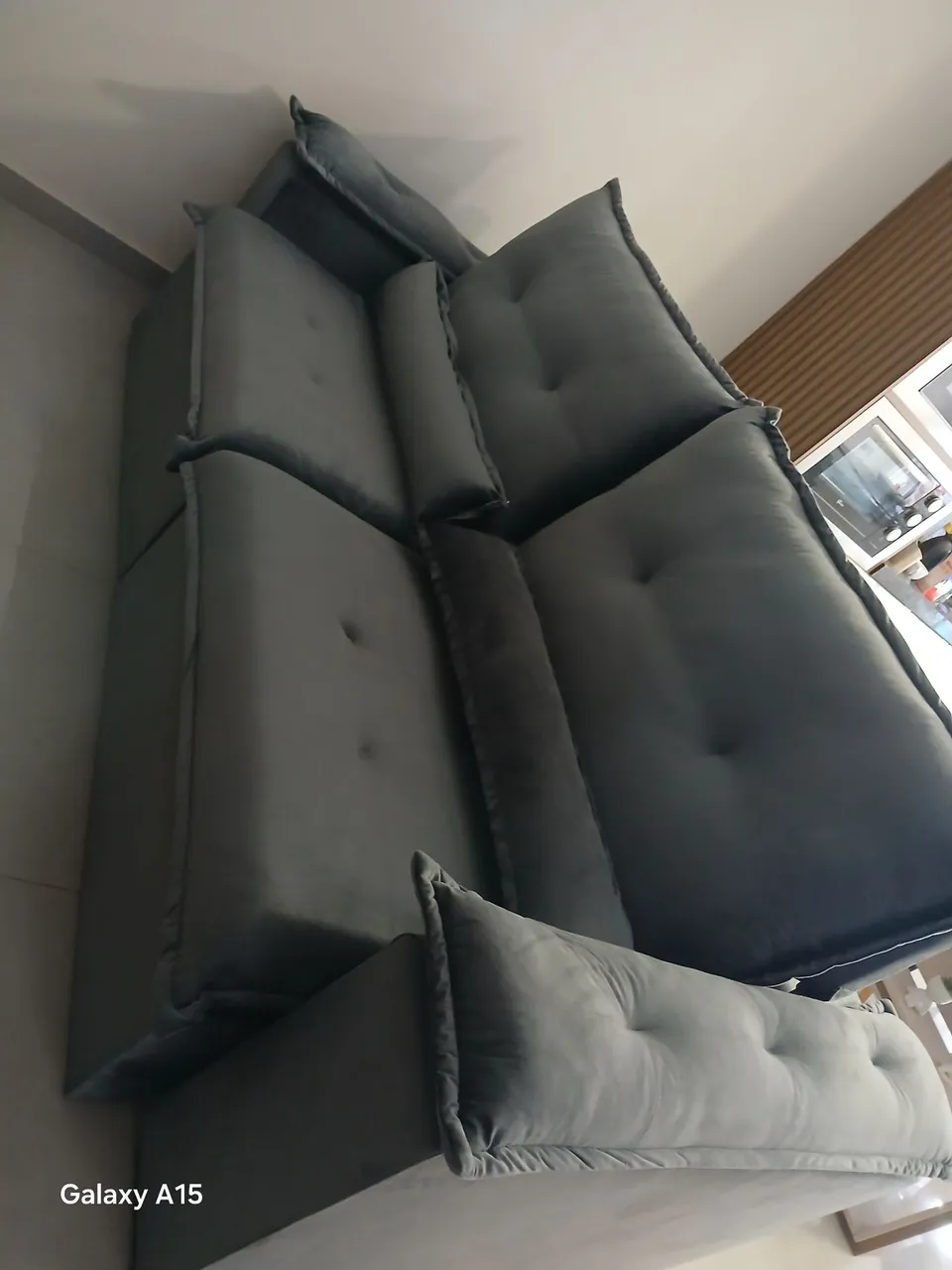 Sofá Modular Cinza Confortável e Moderno