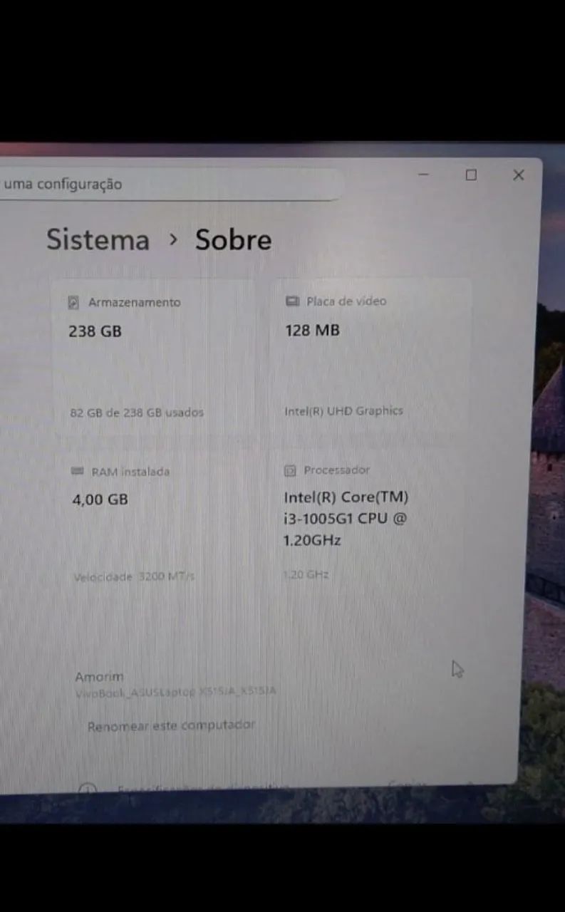 Notebook ASUS CORE i364166979327363124