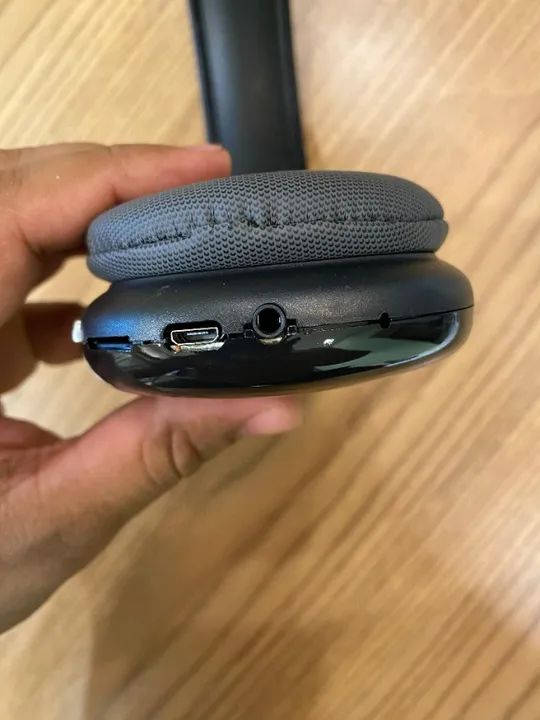 Fone Headphone Bluetooth Wireless Extra Bass P9 Air Top Max Cor Preto - Foto 2