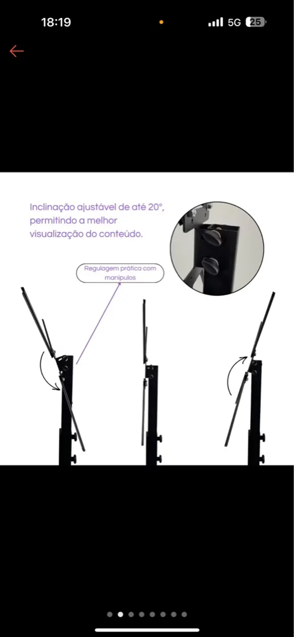 Suporte Suportaço Ped-01 De Chão Para Tv/monitor De 14 Até 75 Preto