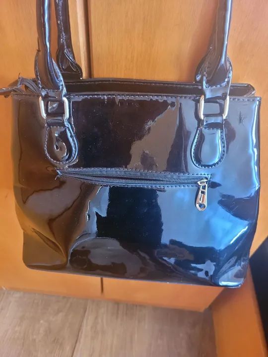 Bolsa feminina de mão preta - Foto 4