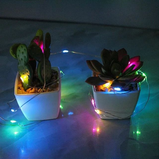 Pisca de LED Fio de Fada 20L 2 Metros A Bateria Natal Ano Novo - Foto 2