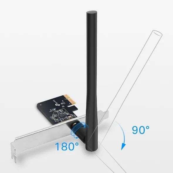 Adaptador PCI Express Wireless Tp-Link Dual Band AC600 Archer T2E Loja Coimbra Computadore - Foto 3