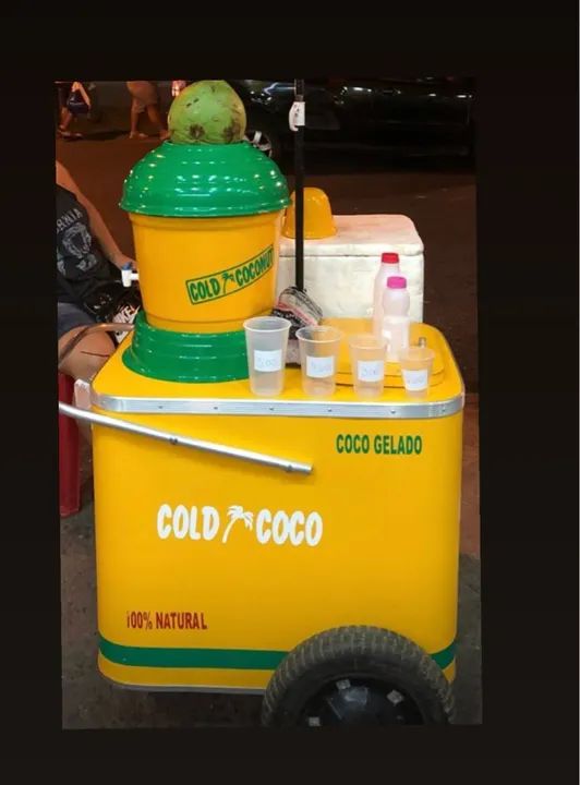 Vendo carrinho de água de coco semi novo em perfeito estado ! - Foto 2