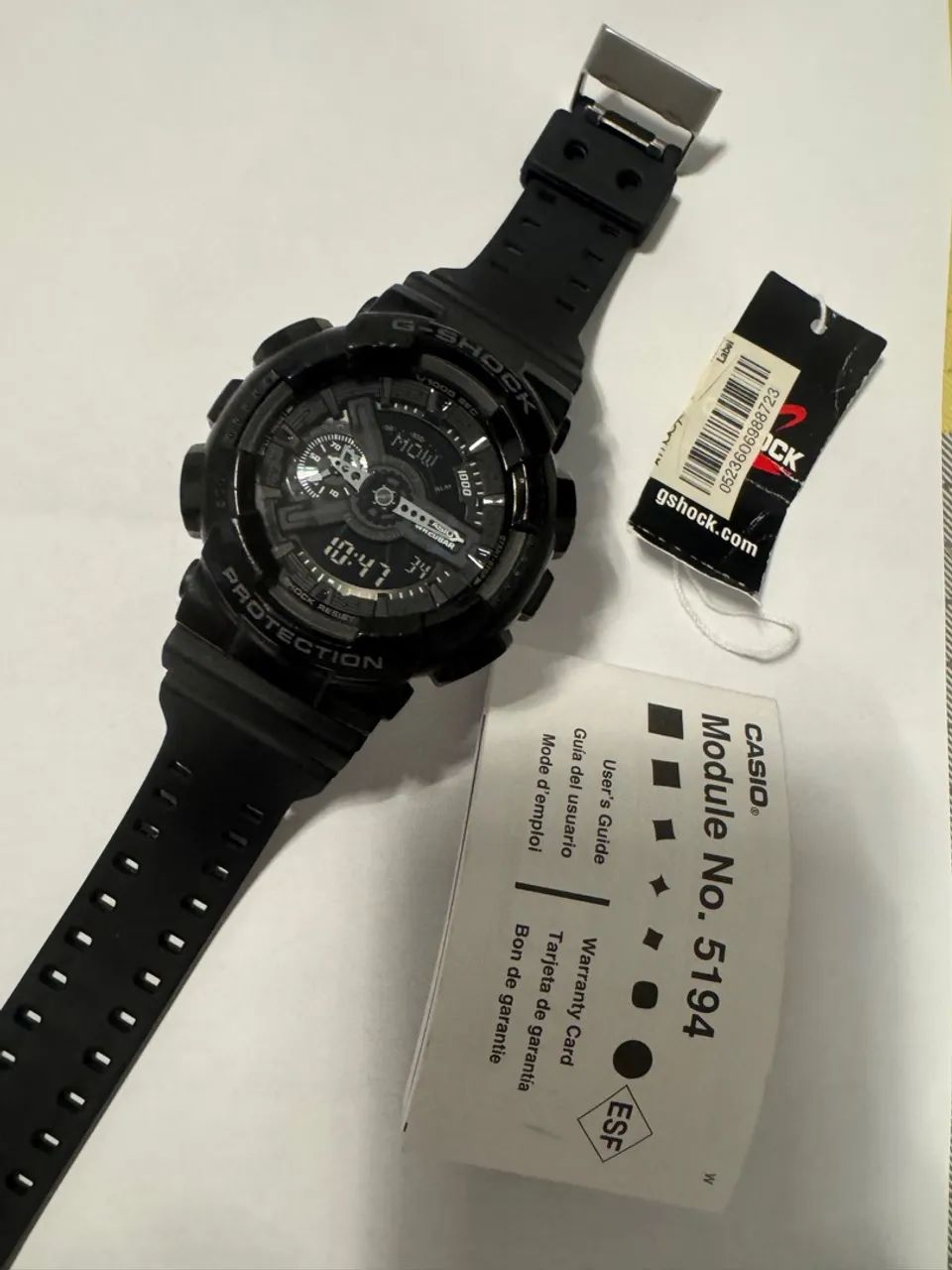 カシオ Casio Relógio digital masculino W59-1V clássico preto, Preto