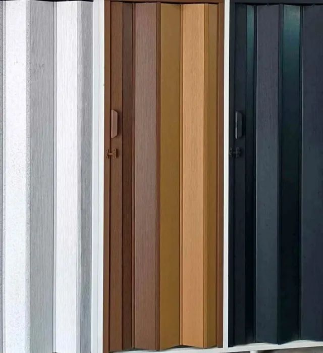 porta sanfonada completa Preta/Branca /Cinza - Foto 3