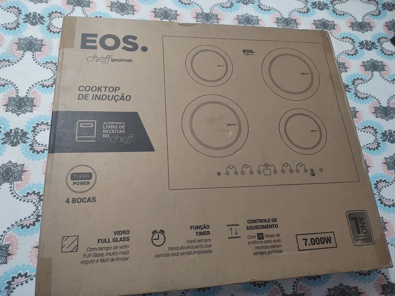 Cooktop de Indução EOS Cheff Gourmet 7.000W 4 Bocas - Foto 2