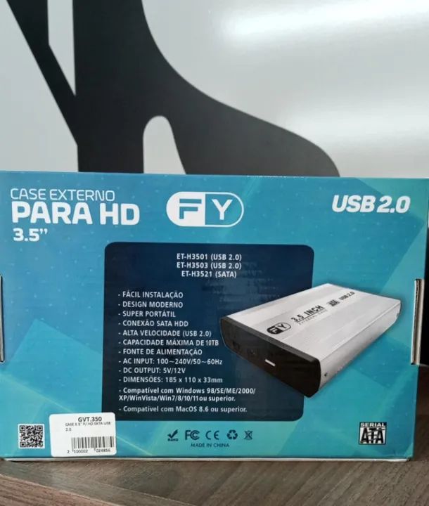 Case Externo  Para HD Sata 3,5" 10tb FY - Foto 2
