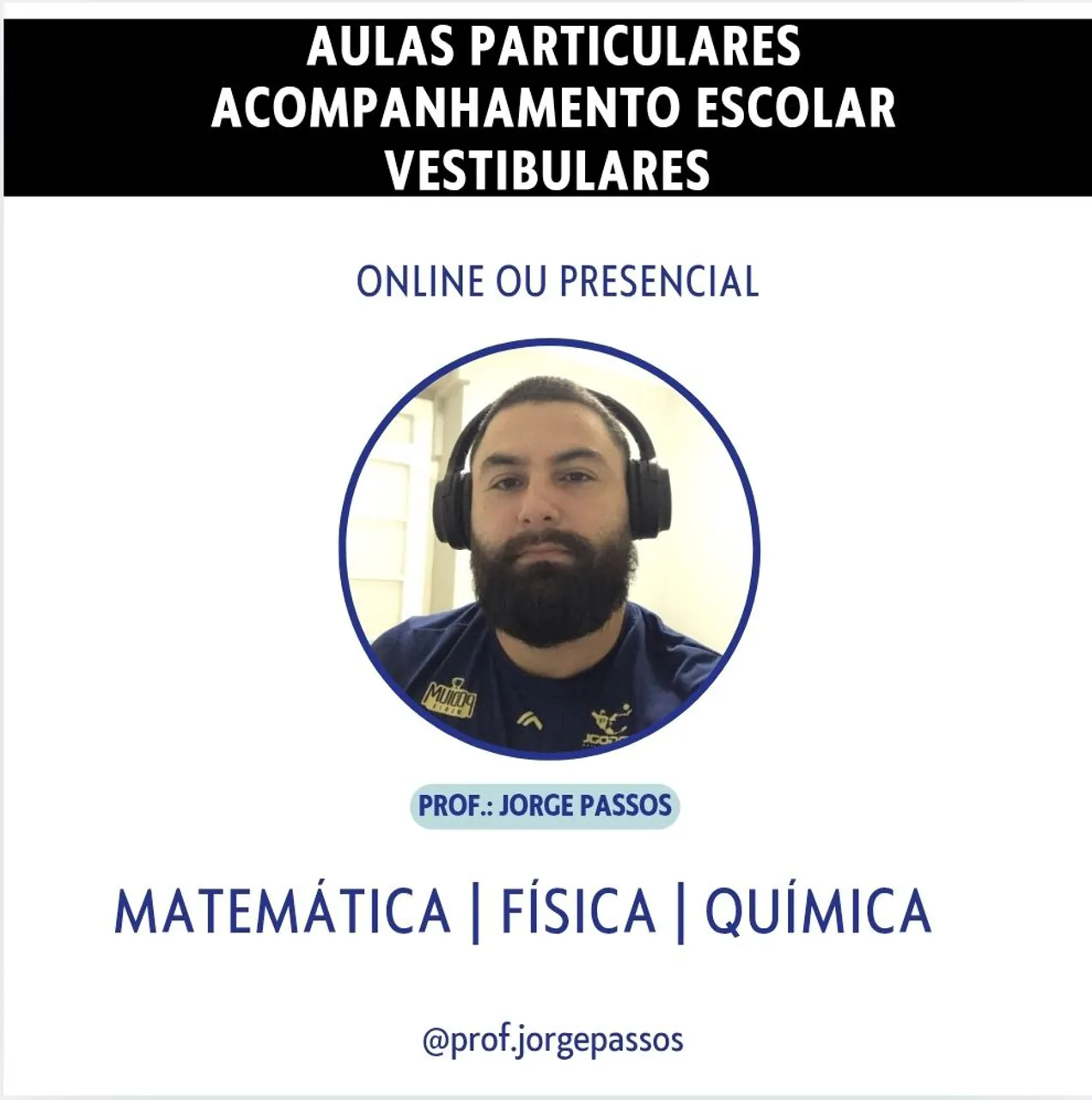Aulas de Matemática, Física ou Química.