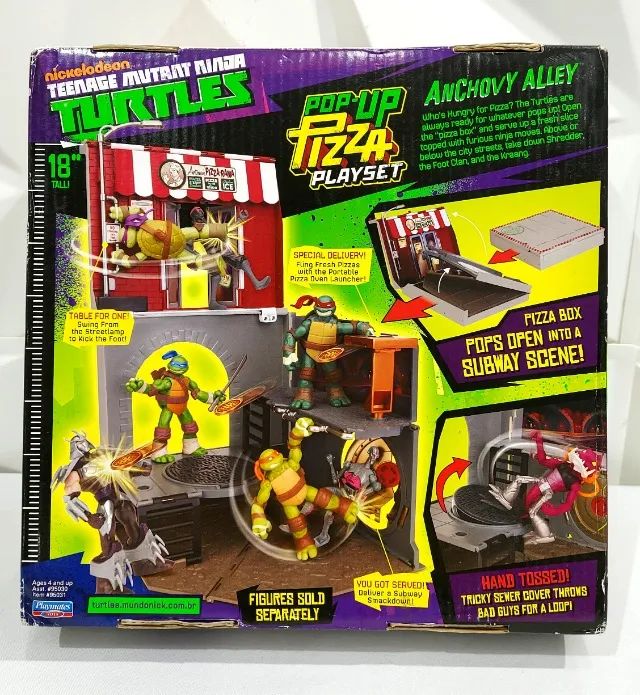 Play Set Tartarugas Ninja Pop-up Pizza Anchovy Alley - Brinquedos