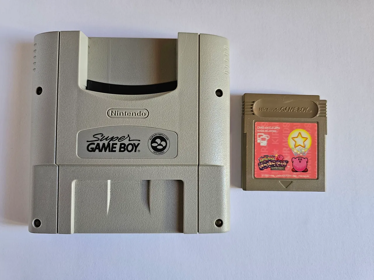 Adaptador Super Game Boy para Super Famicom + Kirby Star Stacker Original japonês