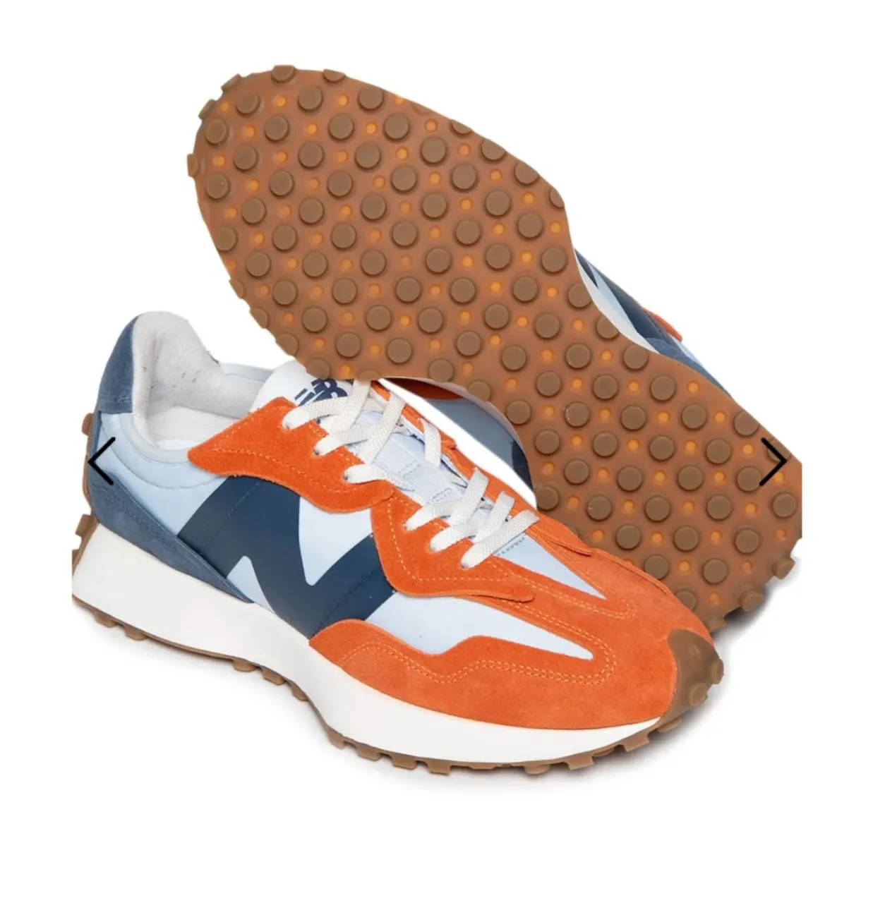 New Balance  327 V1 Laranja e Azul tamanho 42