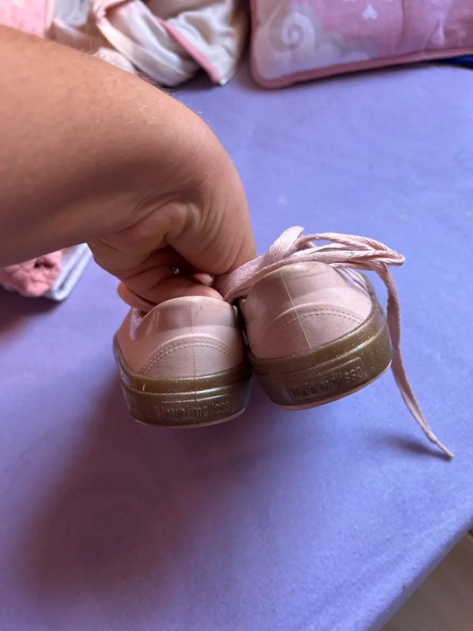 Tênis Infantil Melissa Rosa com Glitter