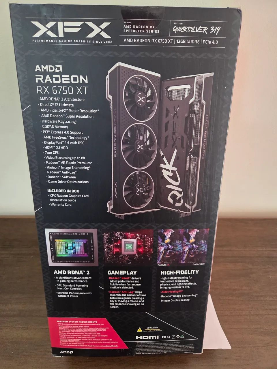 RX 6750 XT XFX Speedster QICK 319 - Nova, com garantia de 2 anos. - Foto 2