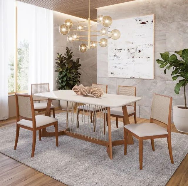 sala mesa de jantar 6 cadeiras 