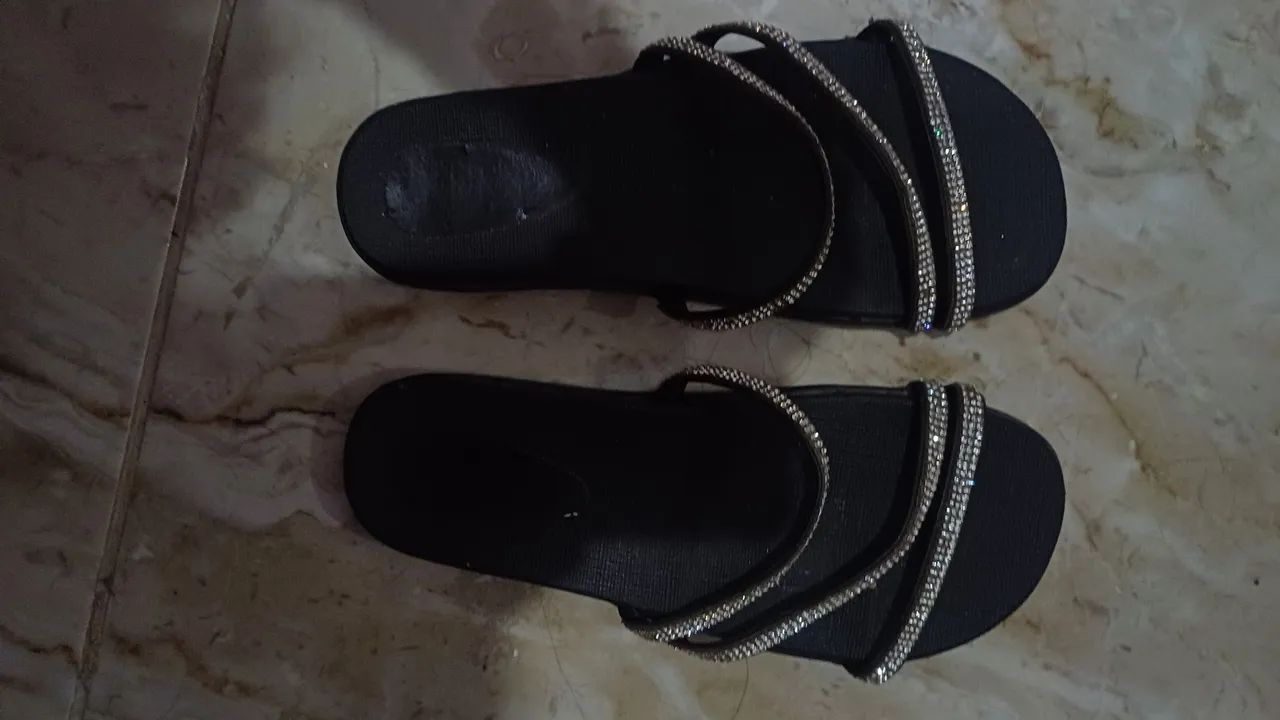 Papete Feminina com Strass