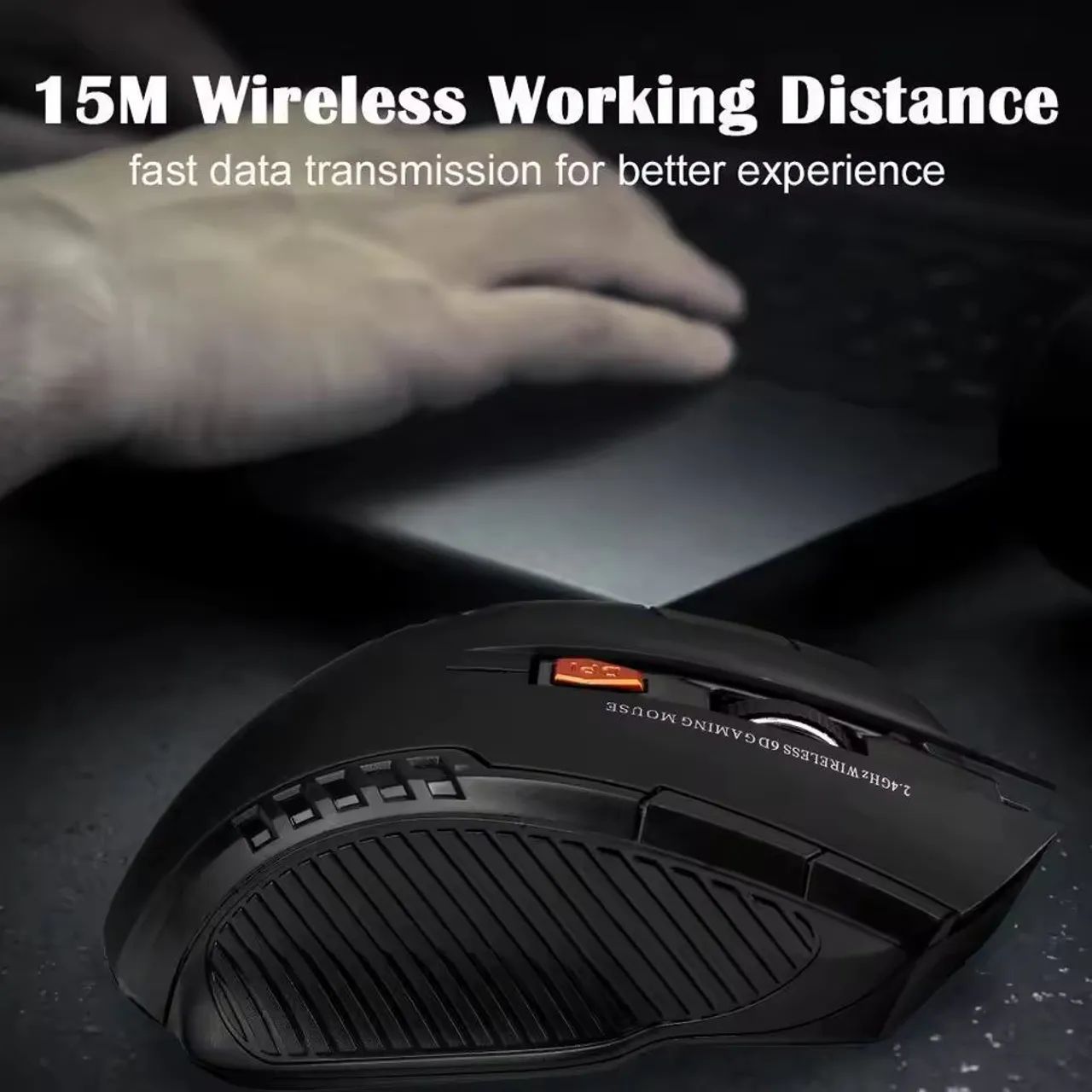 Mouse wireless USB 6 botões 1600DPI - Foto 5