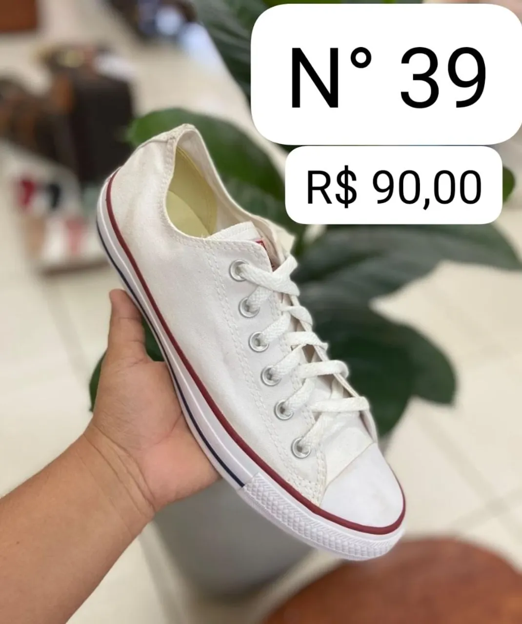 Tênis Converse All Star Branco N° 39