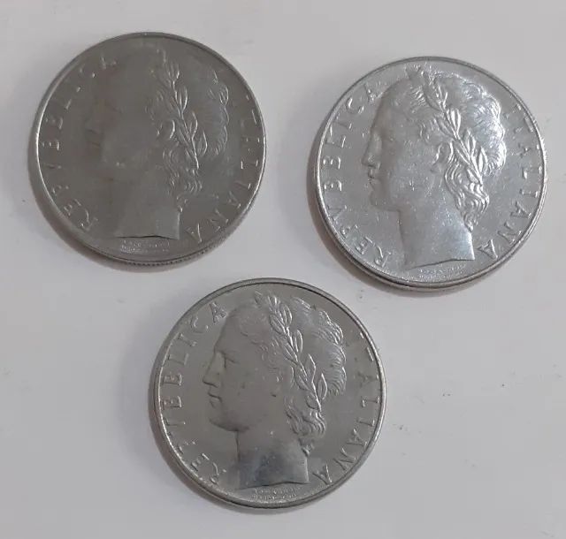 Lote 5 Moedas Antigas - Itália - Foto 4