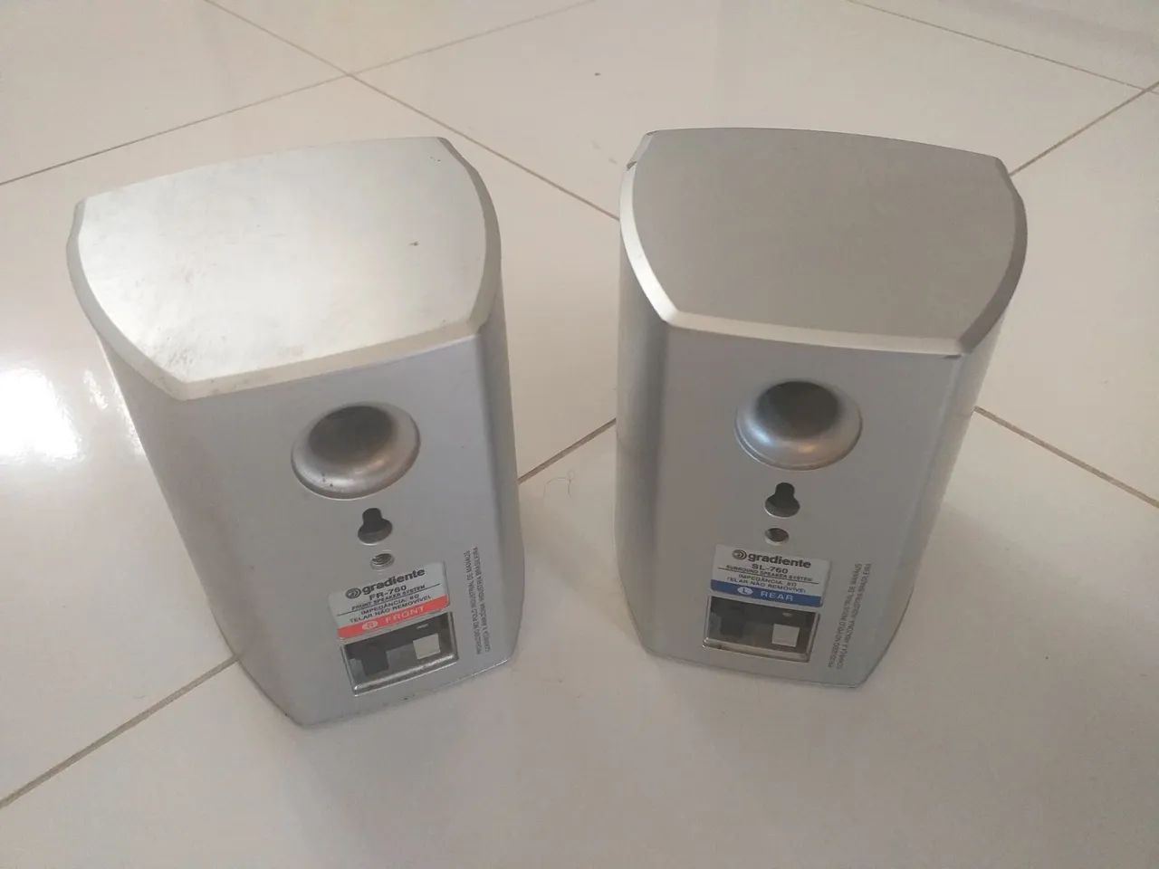 Caixas Gradiente satélite/ surround, blindadas magnét.  - Foto 2