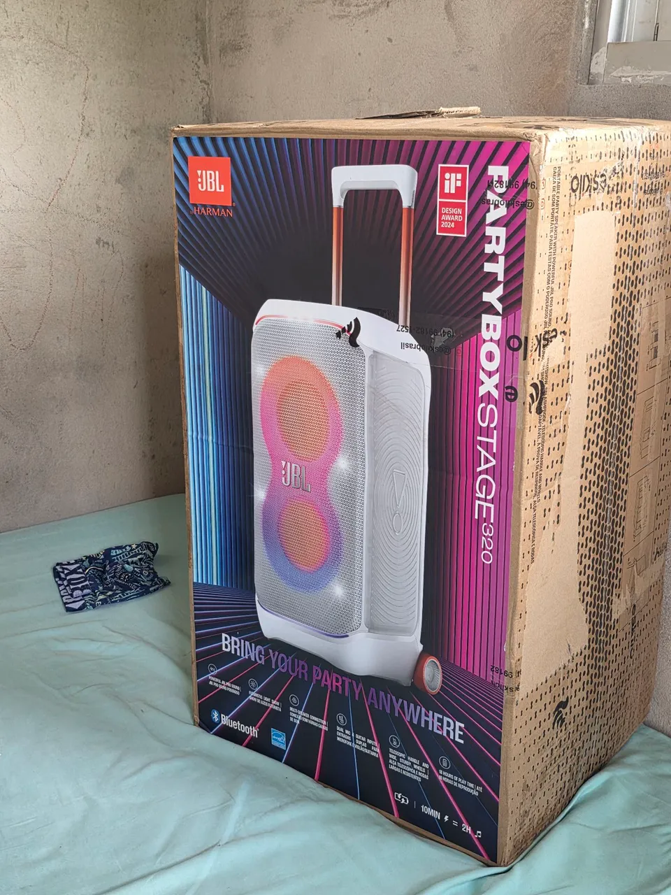JBL PartyBox Stage 320 - Nova na Caixa!