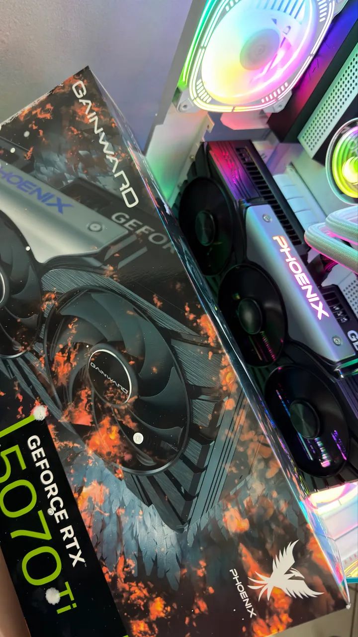 PLACA DE VÍDEO RTX 5070Ti GAINWARD PHOENIX - 16GB GDDR7 - 256 bits - NF - Garantia 