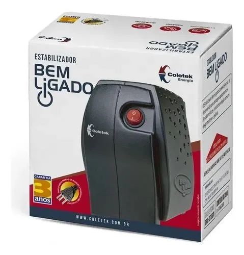 Estabilizador Coletek Bem Ligado 500va Bivolt Manual Saída