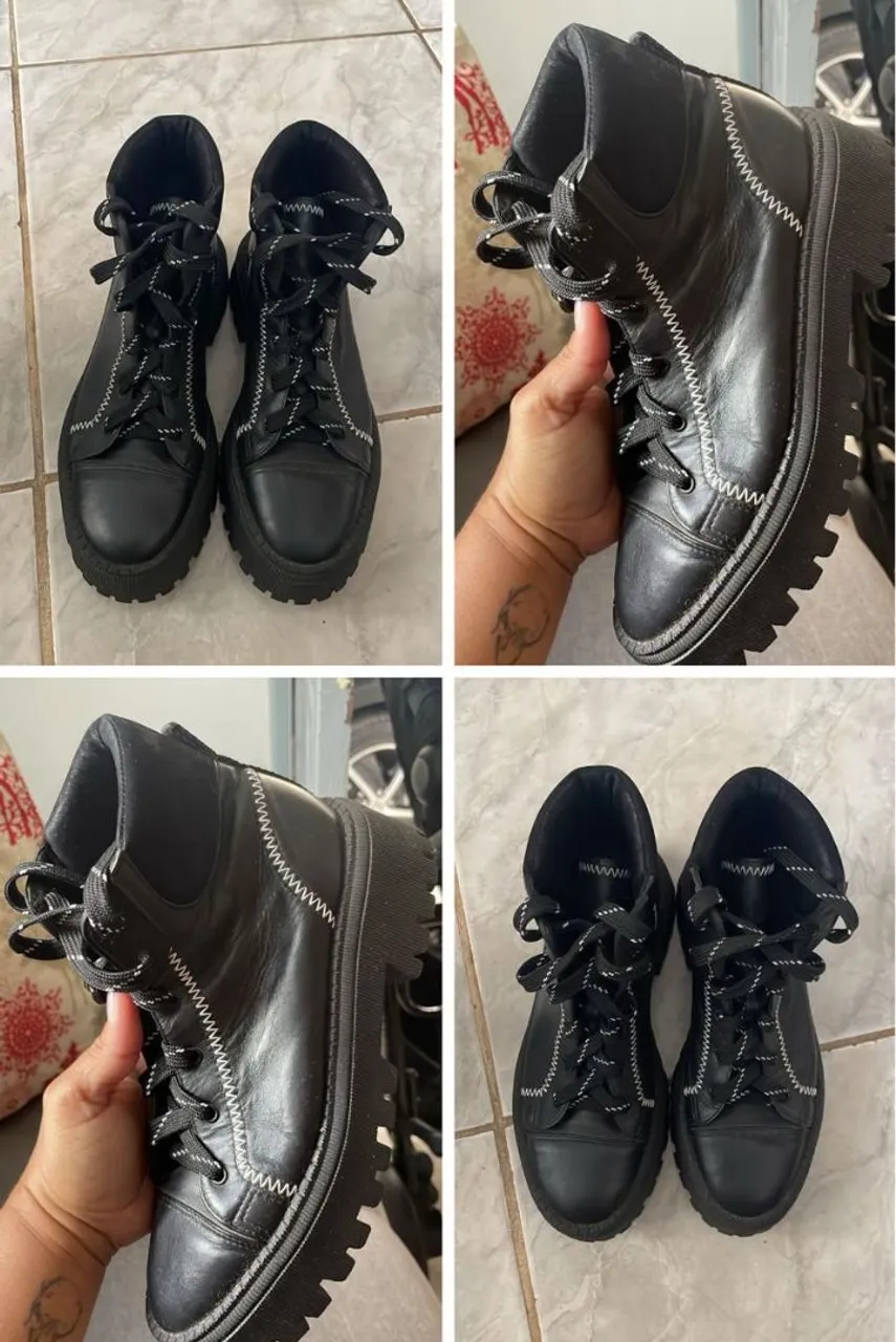 Botas coturno Arezzo tratorada