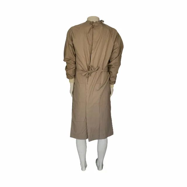 Avental Capote Cirúrgico MARROM Em Brim (AUTOCLAVÁVEL) - Foto 2