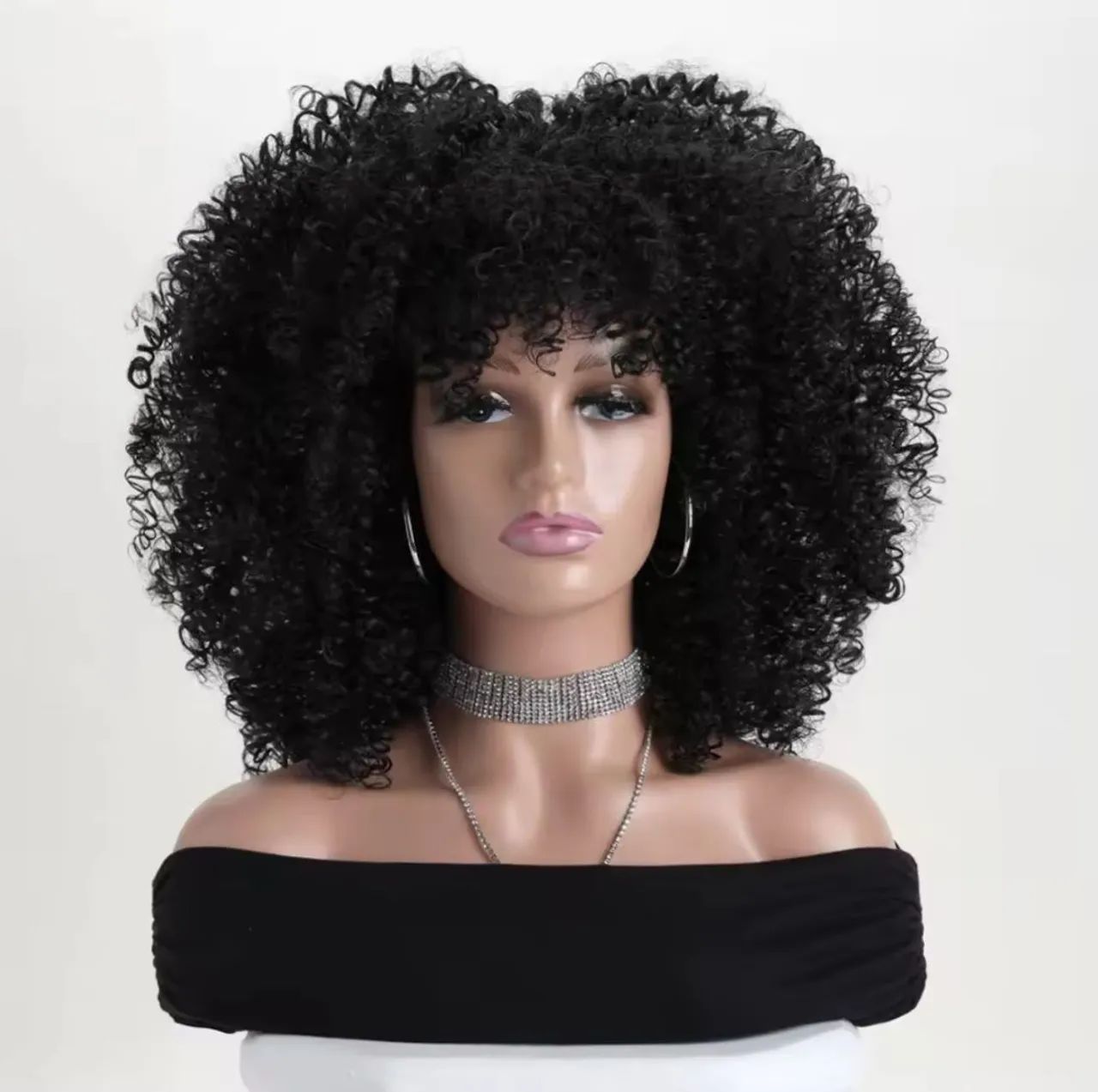 Wig cacheada Black 