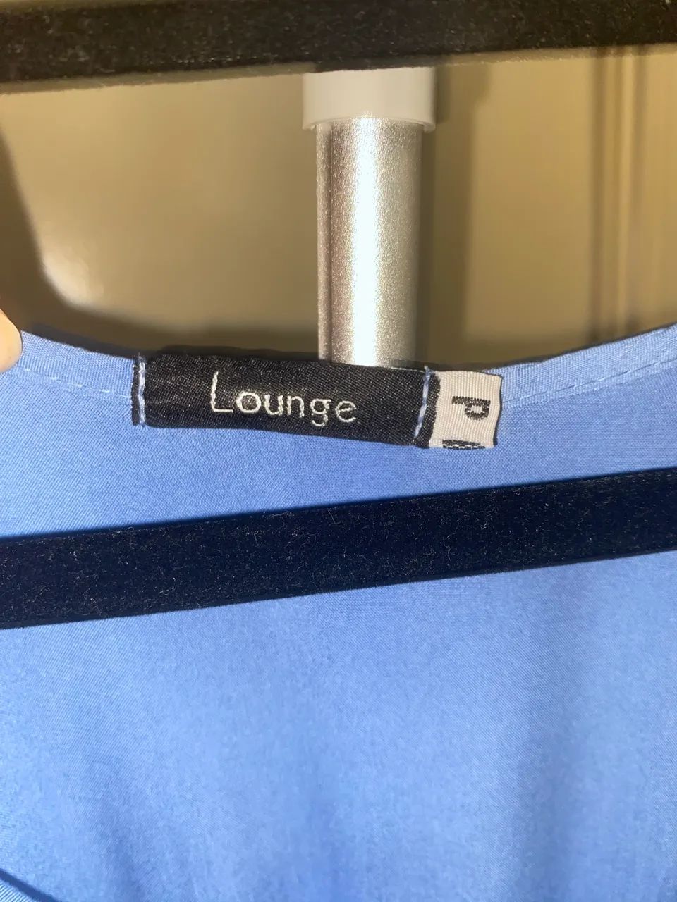 vestido lounge longo azul P - Foto 4