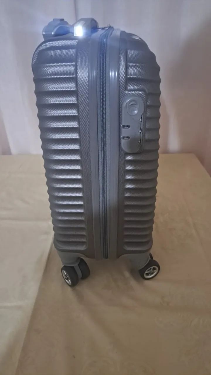 Mala Compacta Sestini Vega 2T Grafite - Rígida com Rodas 360° - Foto 3