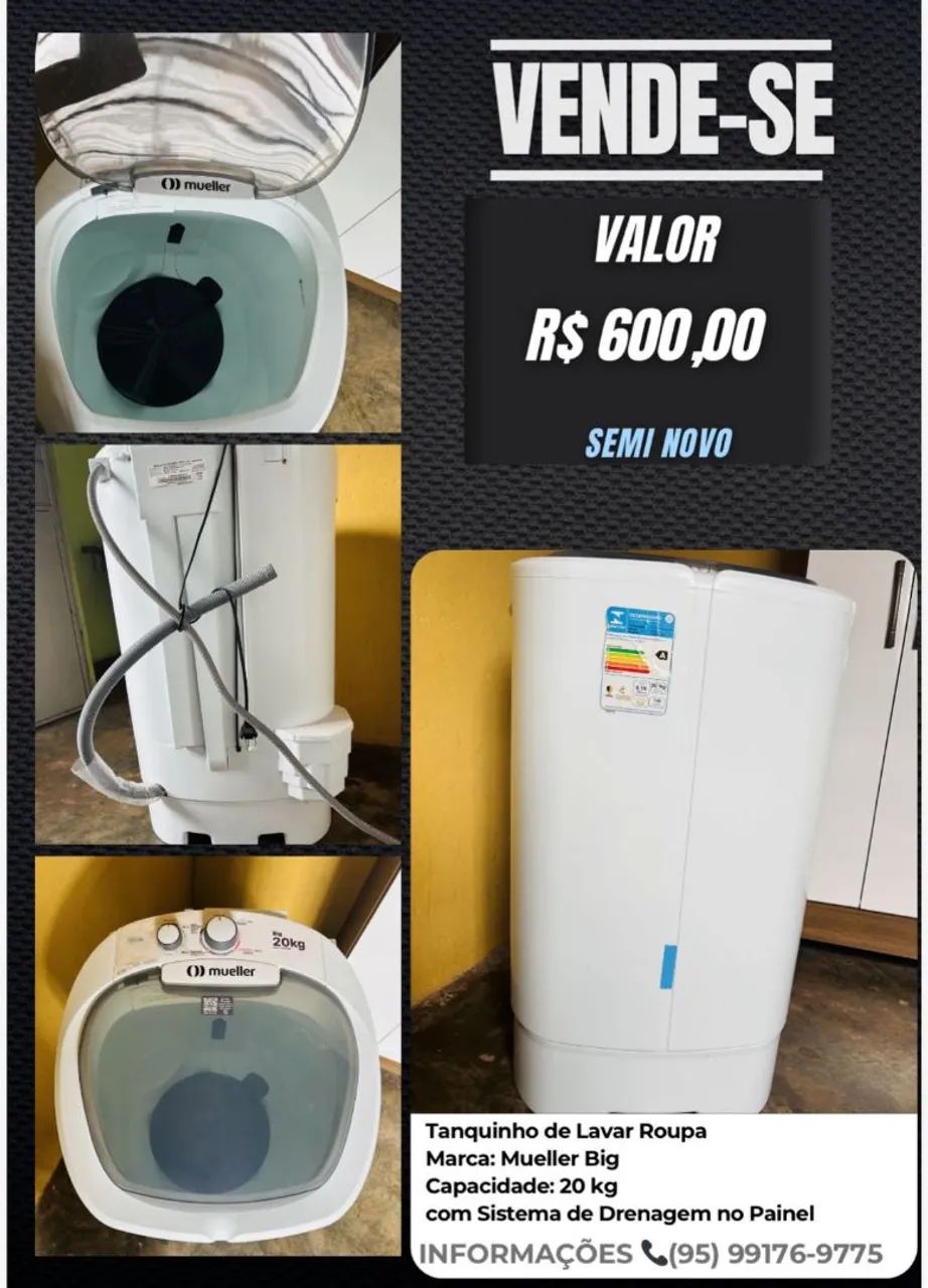 Tanquinho de lavar roupas 