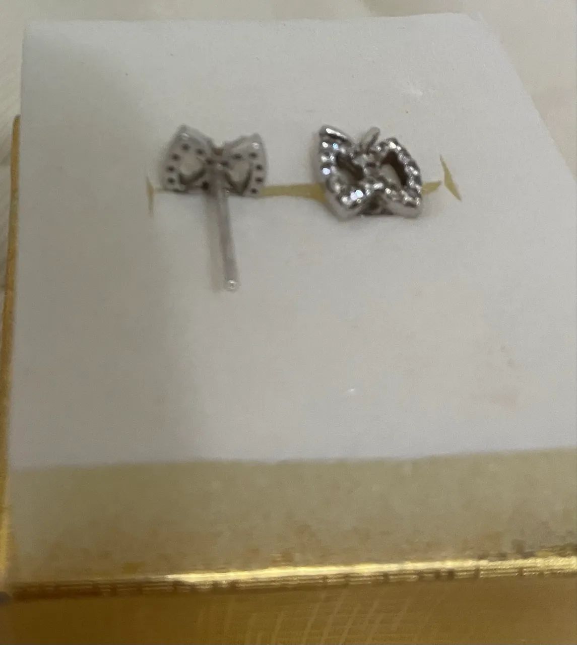Brinco ouro branco 18k - Foto 2
