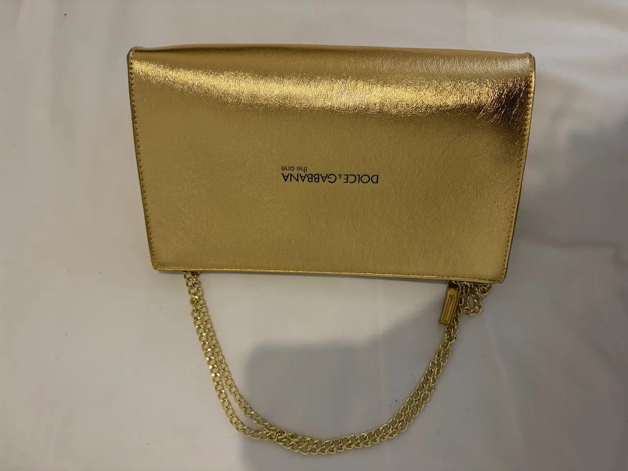 bolsa clutch dolce gabbana the one dourada - Foto 2