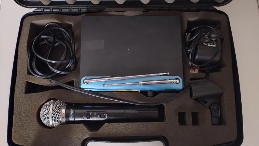 Microfone SHURE sem fio PG58 (VHF)  - Foto 2