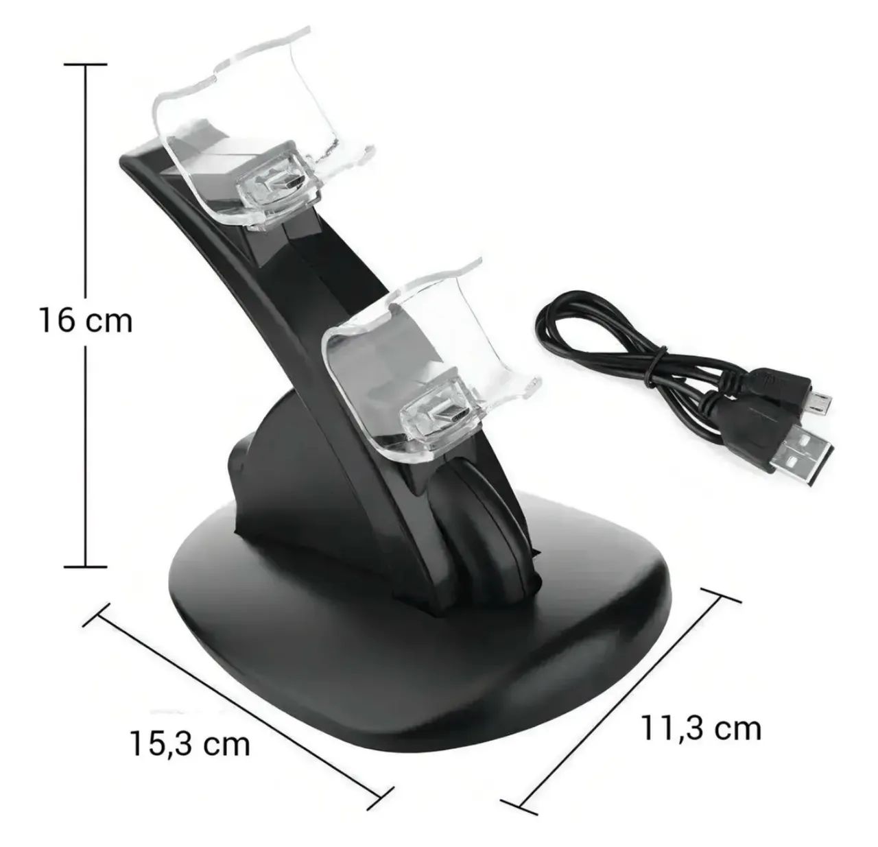 Carregador Controle Ps4 Suporte Dock Vertical Playstation 4 - Foto 4