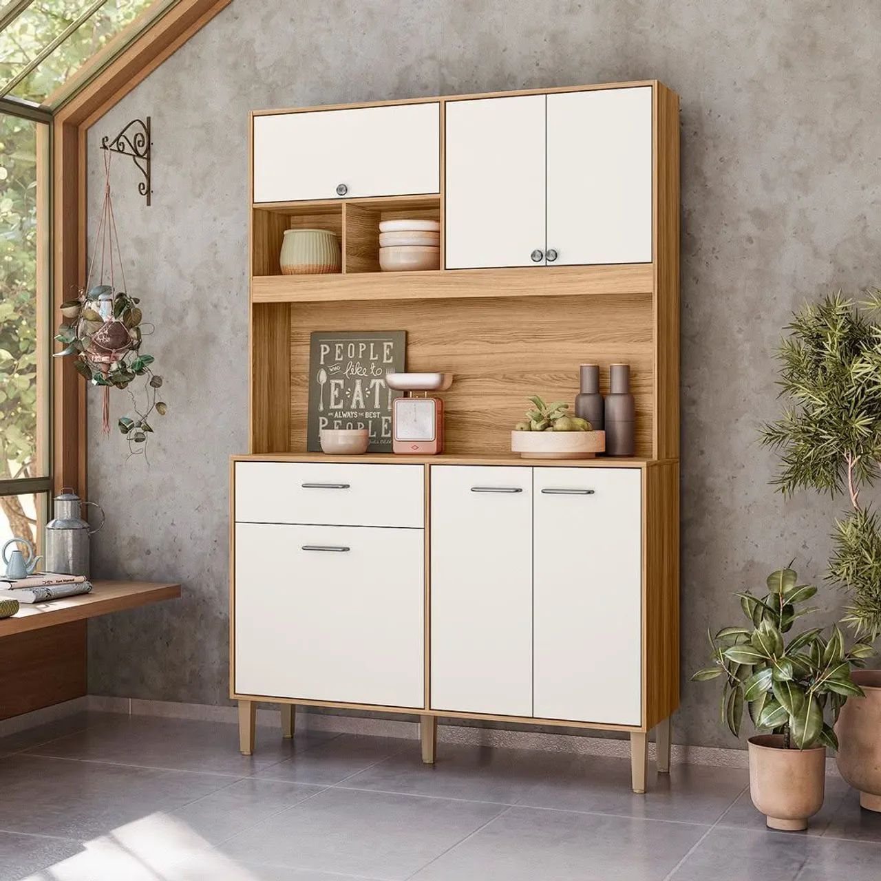 Armário de cozinha com design moderno e funcional - Foto 2